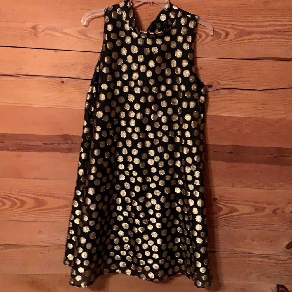 ELLE women’s cocktail dress Size L Black and Gold size L EUC